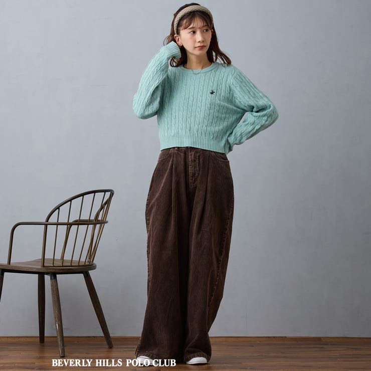 【BEVERLY HILLS POLO CLUB】ケーブル編みニット | NICOLE | 詳細画像17 