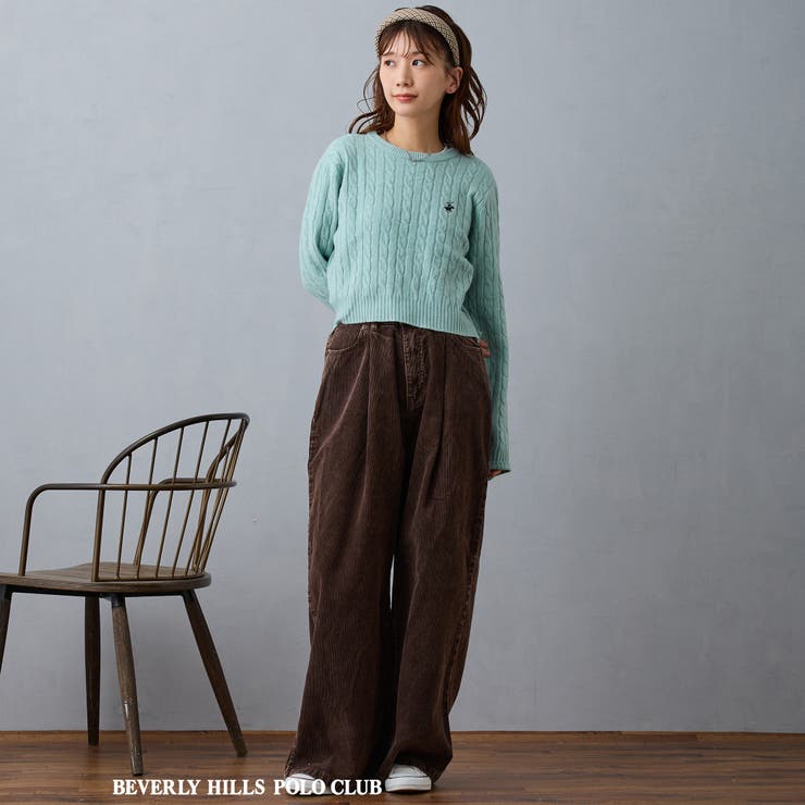 【BEVERLY HILLS POLO CLUB】ケーブル編みニット | NICOLE | 詳細画像18 