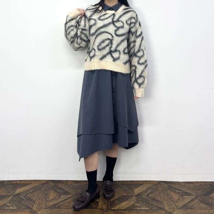 シャギージャガードプルオーバー | NICOLE | 詳細画像12 