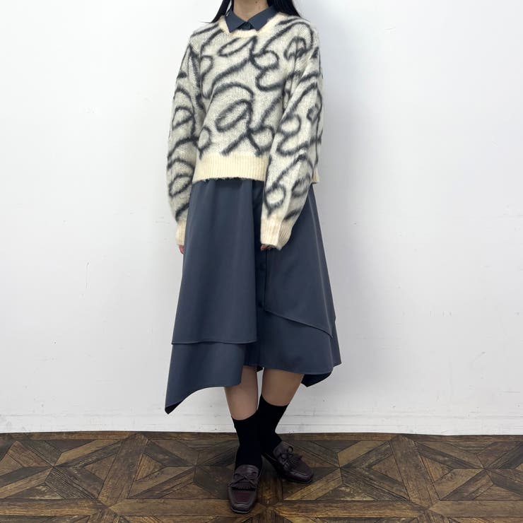 シャギージャガードプルオーバー | NICOLE | 詳細画像13 