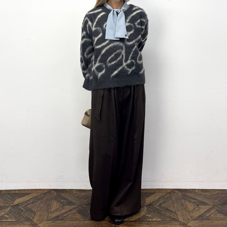 シャギージャガードプルオーバー | NICOLE | 詳細画像17 