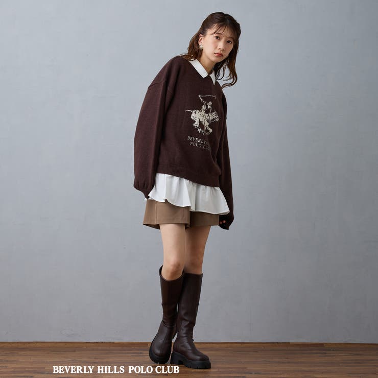 【BEVERLY HILLS POLO CLUB】ロゴニットプルオーバー | NICOLE | 詳細画像11 