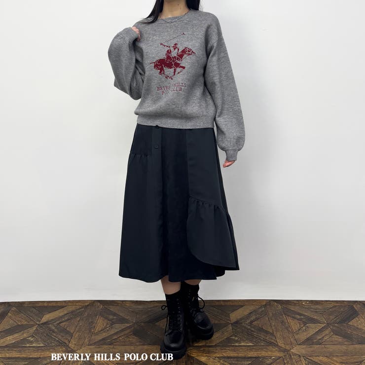 【BEVERLY HILLS POLO CLUB】ロゴニットプルオーバー | NICOLE | 詳細画像12 