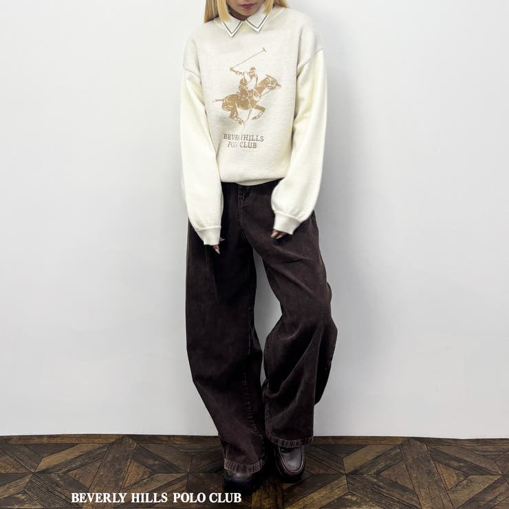 【BEVERLY HILLS POLO CLUB】ロゴニットプルオーバー | NICOLE | 詳細画像16 