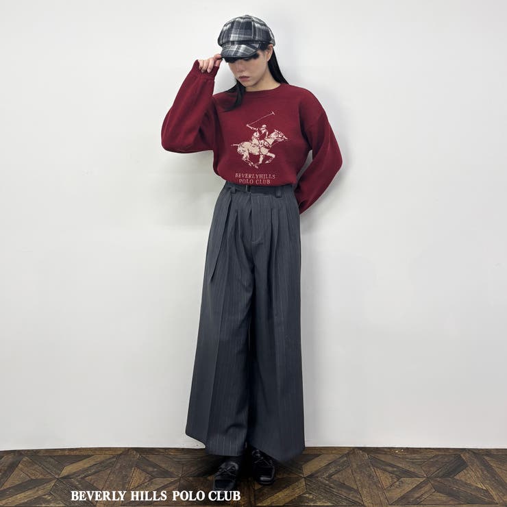 【BEVERLY HILLS POLO CLUB】ロゴニットプルオーバー | NICOLE | 詳細画像4 