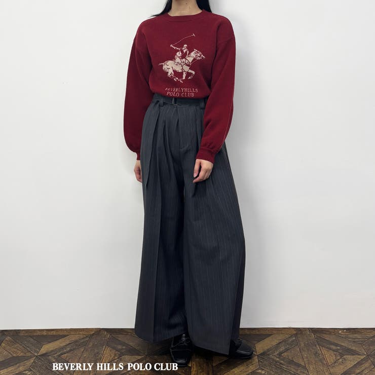 【BEVERLY HILLS POLO CLUB】ロゴニットプルオーバー | NICOLE | 詳細画像5 