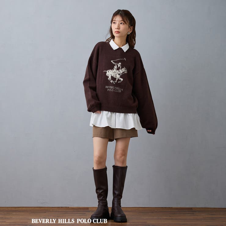 【BEVERLY HILLS POLO CLUB】ロゴニットプルオーバー | NICOLE | 詳細画像7 