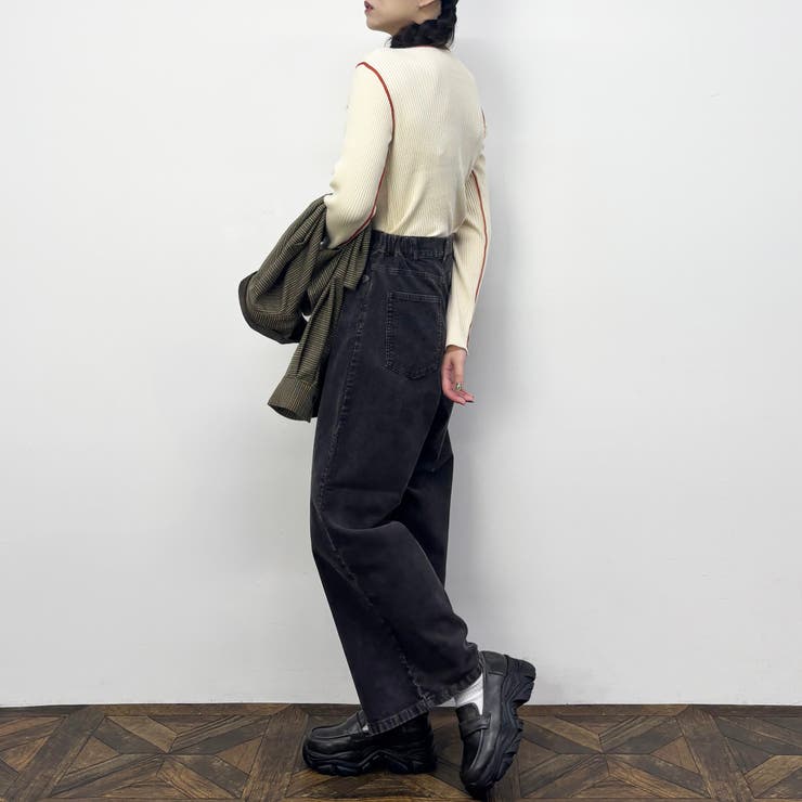 バイカラーニットプルオーバー | NICOLE | 詳細画像9 