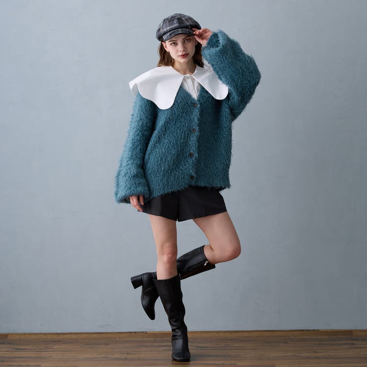 Vネックプードルカーディガン | NICOLE | 詳細画像10 