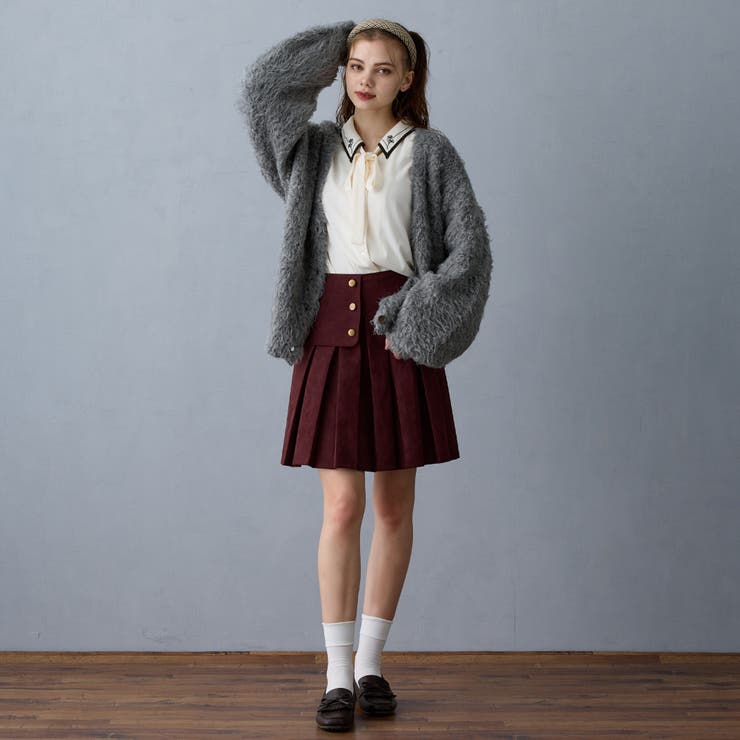 Vネックプードルカーディガン | NICOLE | 詳細画像7 