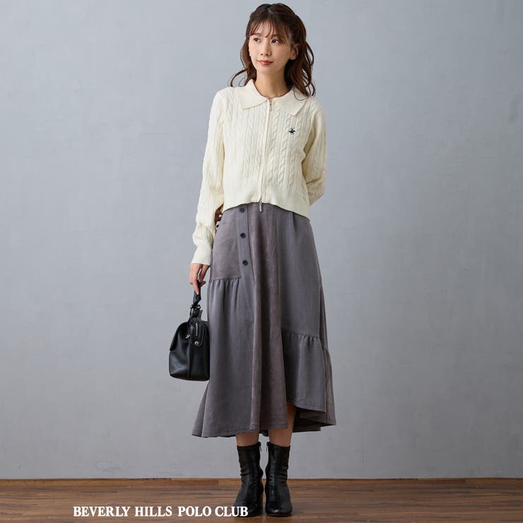 【BEVERLY HILLS POLO CLUB】ケーブル編みカーディガン | NICOLE | 詳細画像12 