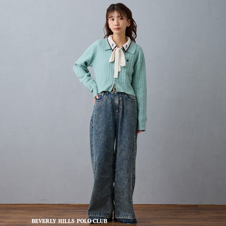 【BEVERLY HILLS POLO CLUB】ケーブル編みカーディガン | NICOLE | 詳細画像16 