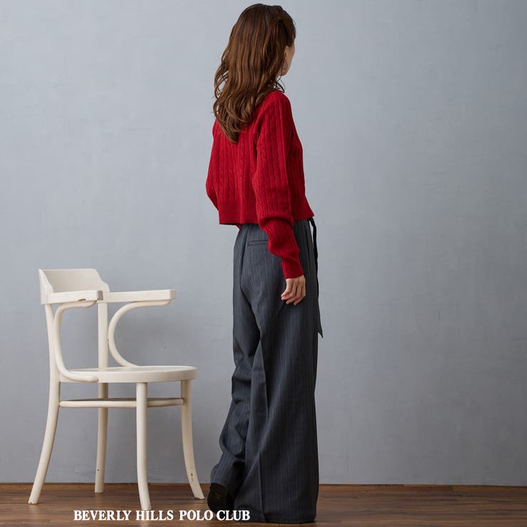 【BEVERLY HILLS POLO CLUB】ケーブル編みカーディガン | NICOLE | 詳細画像5 