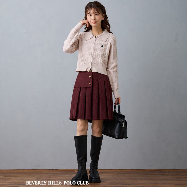 【BEVERLY HILLS POLO CLUB】ケーブル編みカーディガン | NICOLE | 詳細画像6 