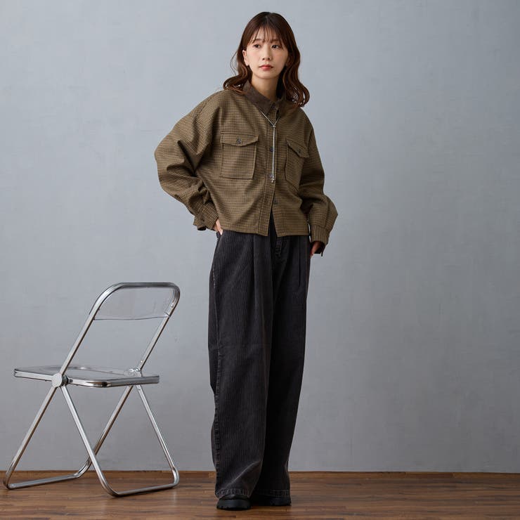 クロップドチェックシャツ | NICOLE | 詳細画像2 