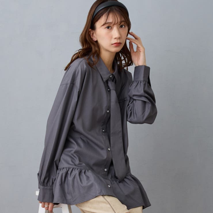 ペプラムデザインブラウス | NICOLE | 詳細画像1 