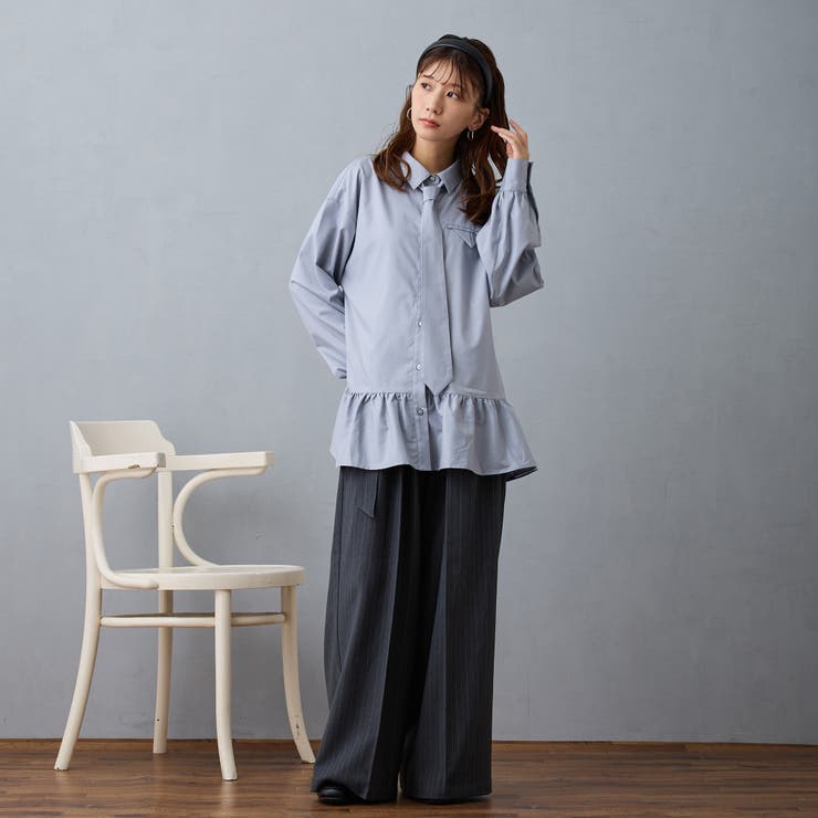 ペプラムデザインブラウス | NICOLE | 詳細画像10 