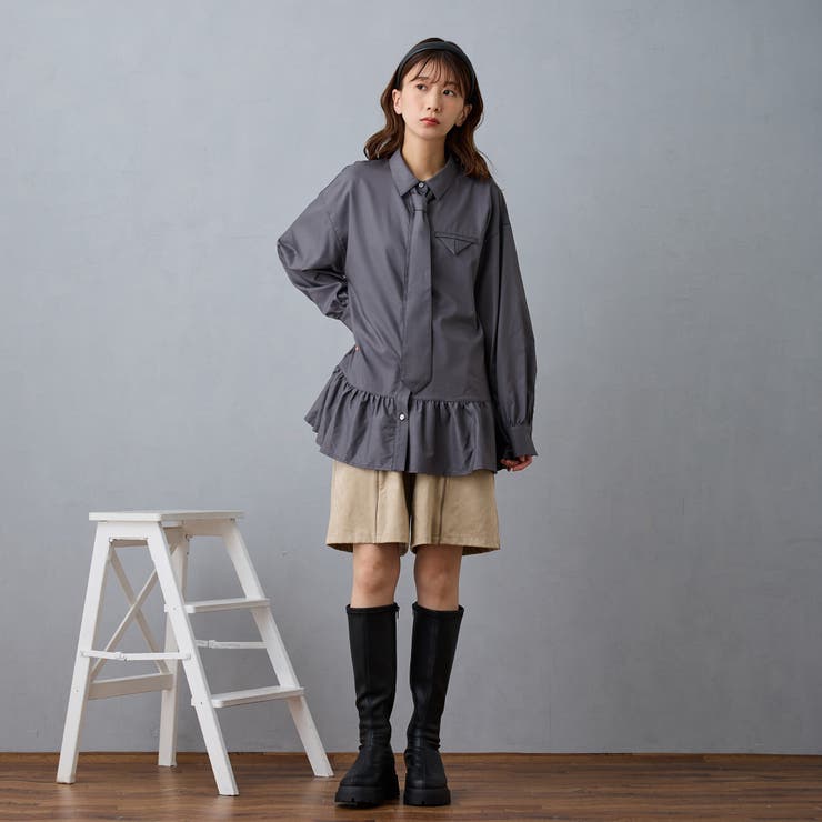 ペプラムデザインブラウス | NICOLE | 詳細画像7 