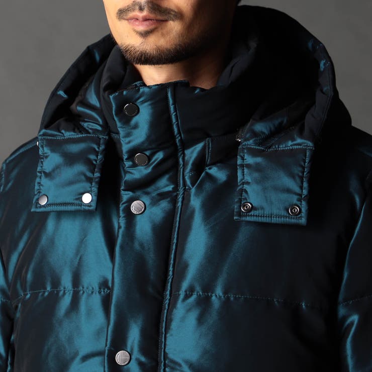 ストレッチシャンブレー ダウンブルゾン[品番：NICW0007276]｜NICOLE