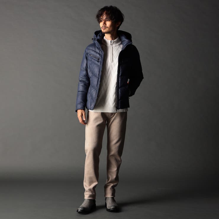 ムラプリントマイクロクロス ダウンブルゾン | NICOLE | 詳細画像7 