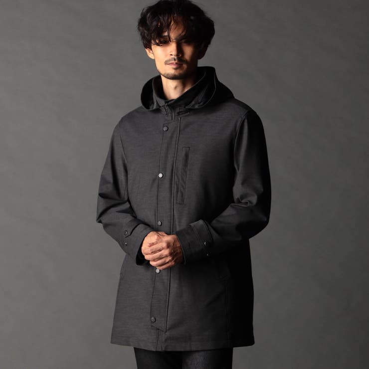 39チャコールグレー | フード着脱３WAYスタンドコート | NICOLE