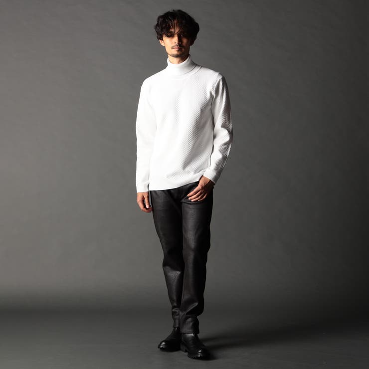 ヘリンボーン タートルネックニット | NICOLE | 詳細画像2 