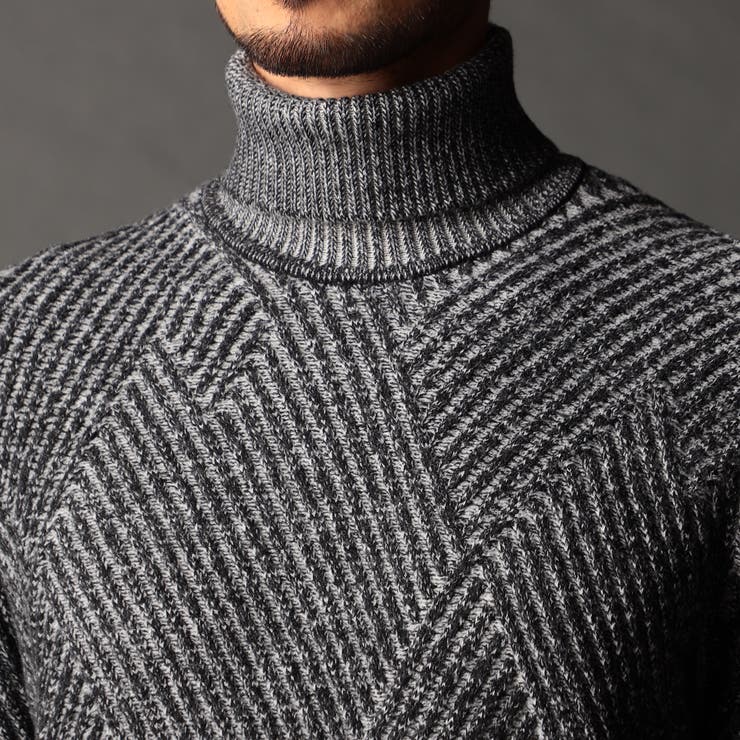 ビッグバスケットジャカード タートルネックニット | NICOLE | 詳細画像10 