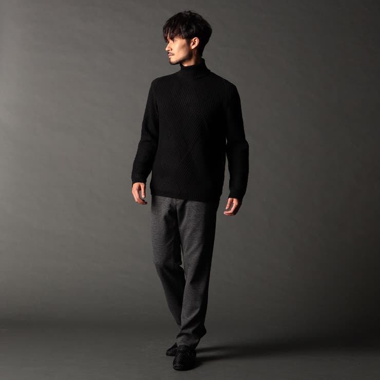 ビッグバスケットジャカード タートルネックニット | NICOLE | 詳細画像6 