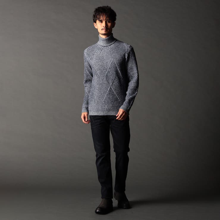 ビッグバスケットジャカード タートルネックニット | NICOLE | 詳細画像7 