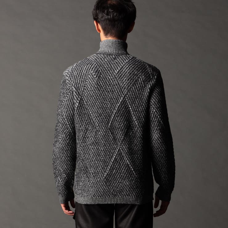 ビッグバスケットジャカード タートルネックニット | NICOLE | 詳細画像9 