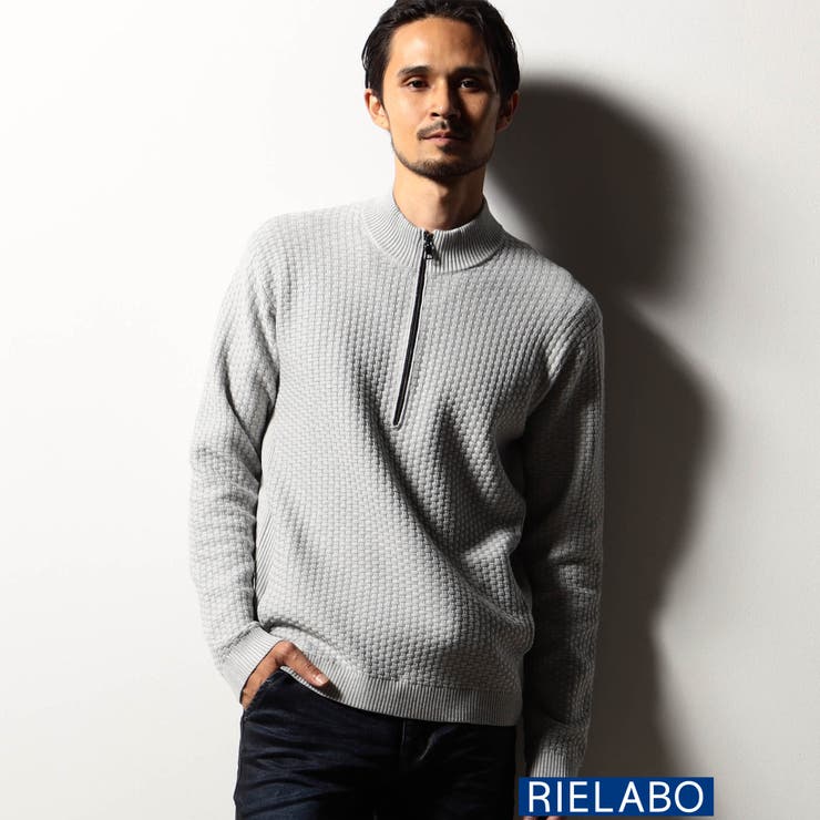 【RIELABO】ハーフジッププルオーバーニット | NICOLE | 詳細画像1 
