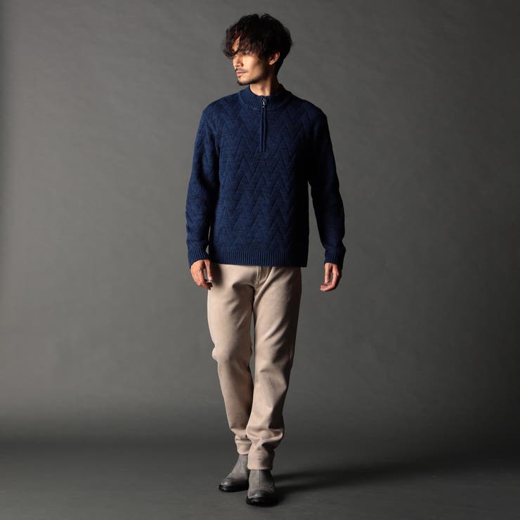 ハーフジッププルオーバーニット | NICOLE | 詳細画像5 