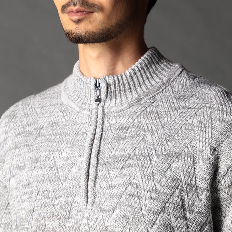 ハーフジッププルオーバーニット | NICOLE | 詳細画像8 