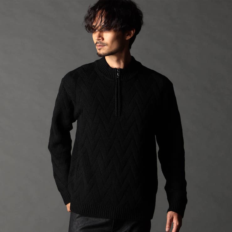 TaylorMade ハーフジップセーター ブラック/オシャレ TaylorMade ハーフジップセーター ブラック/オシャレ ユニセックス】HT