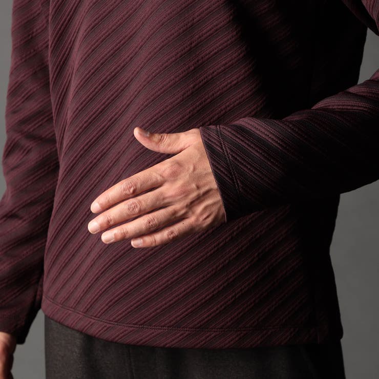 ブリスターバイヤスジャカードVネックプルオーバー | NICOLE | 詳細画像10 