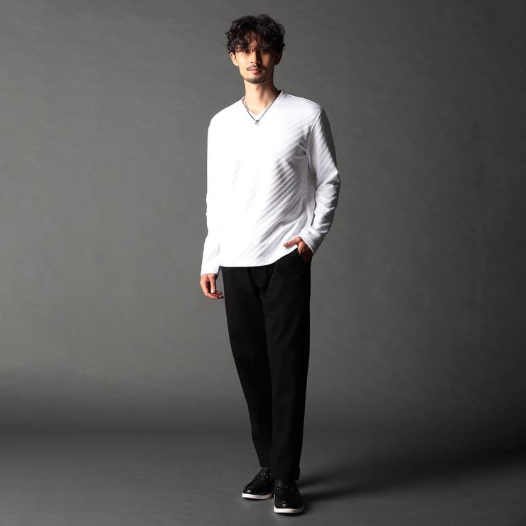 ブリスターバイヤスジャカードVネックプルオーバー | NICOLE | 詳細画像3 