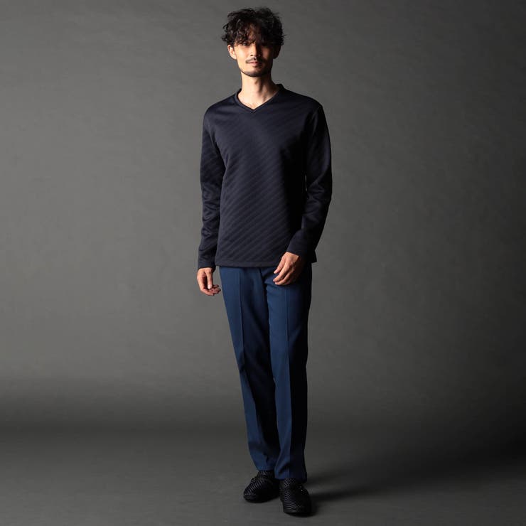 ブリスターバイヤスジャカードVネックプルオーバー | NICOLE | 詳細画像6 