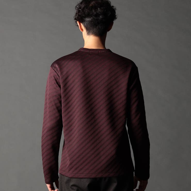 ブリスターバイヤスジャカードVネックプルオーバー | NICOLE | 詳細画像8 