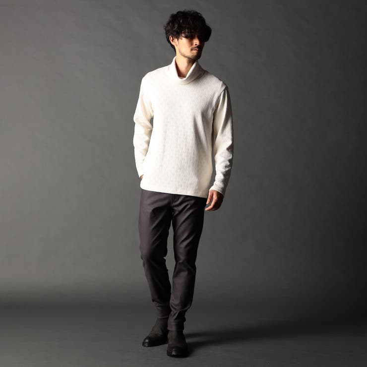 ブロックチェックベロア オフタートルプルオーバー | NICOLE | 詳細画像2 