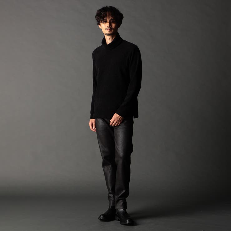 ブロックチェックベロア オフタートルプルオーバー | NICOLE | 詳細画像4 