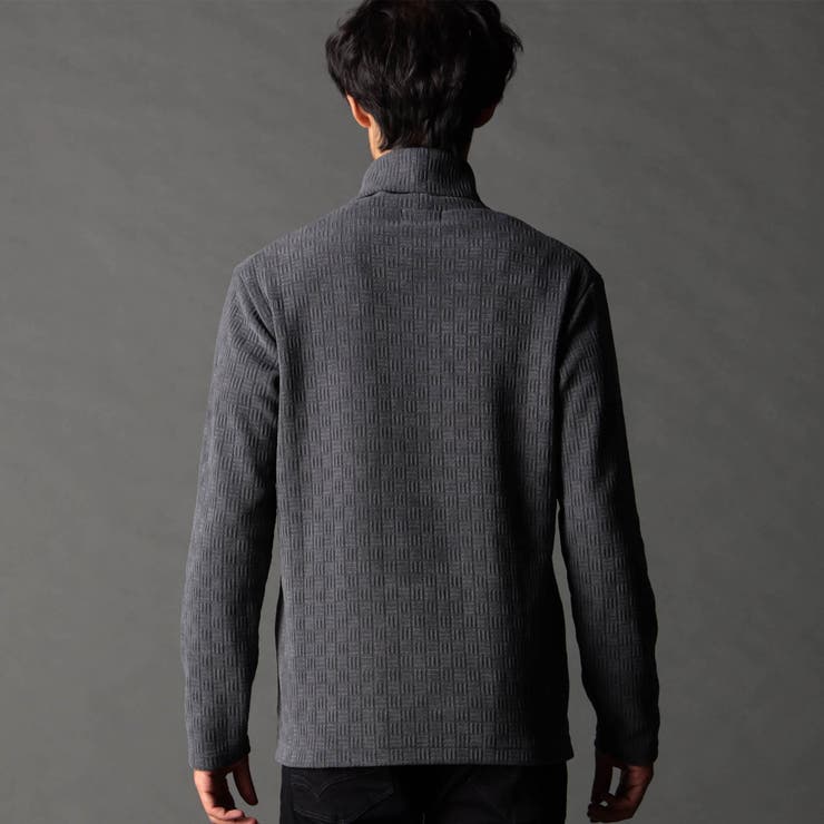 ブロックチェックベロア オフタートルプルオーバー | NICOLE | 詳細画像6 