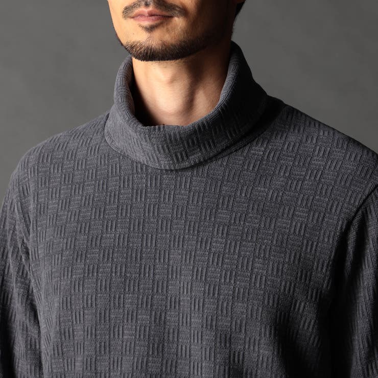 ブロックチェックベロア オフタートルプルオーバー | NICOLE | 詳細画像7 