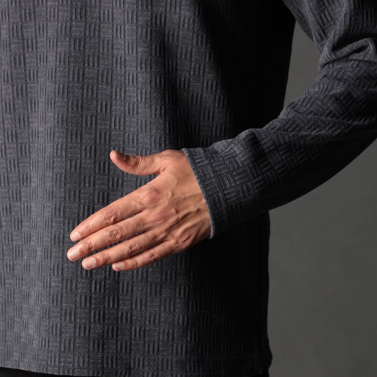 ブロックチェックベロア オフタートルプルオーバー | NICOLE | 詳細画像8 