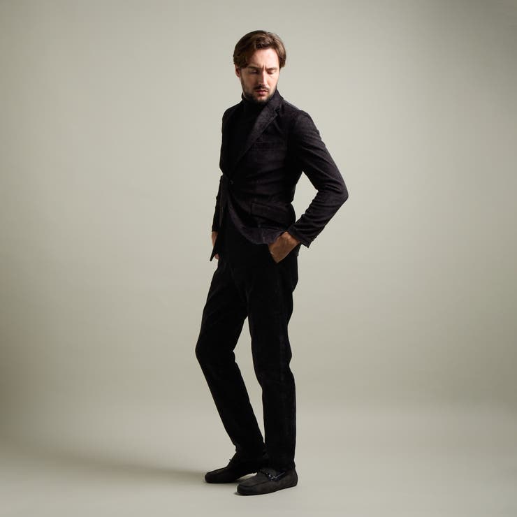 【HIDEAWAYS BLACK】ガムストレッチカルゼコールジャケット | NICOLE | 詳細画像4 