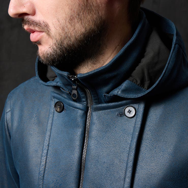 マイクロ起毛ポンチ ムラプリントナポレオンブルゾン | NICOLE | 詳細画像13 