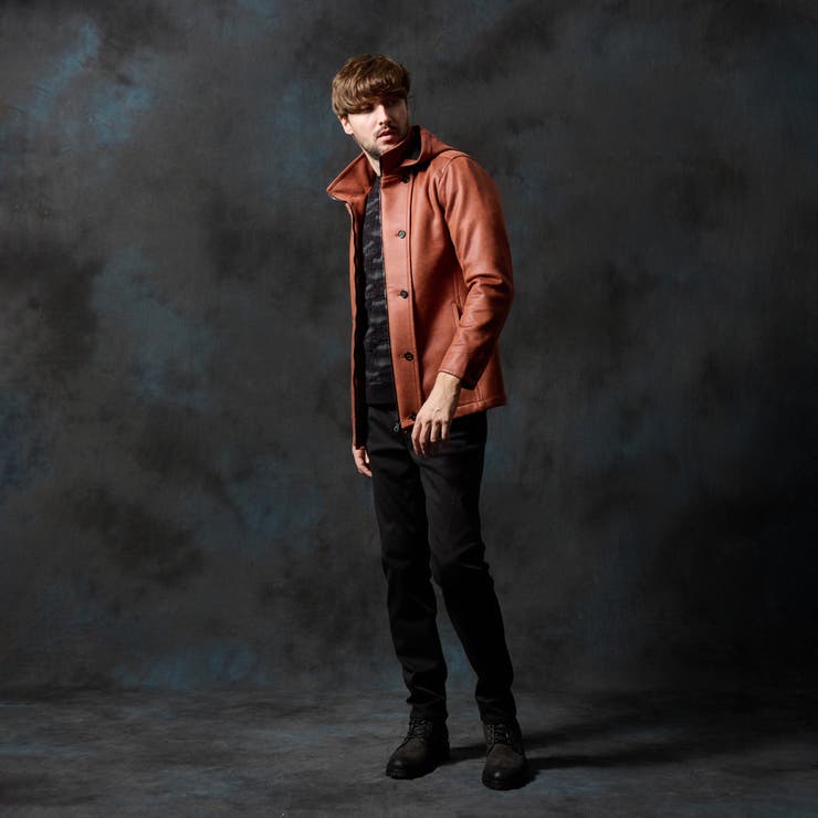 マイクロ起毛ポンチ ムラプリントナポレオンブルゾン | NICOLE | 詳細画像2 