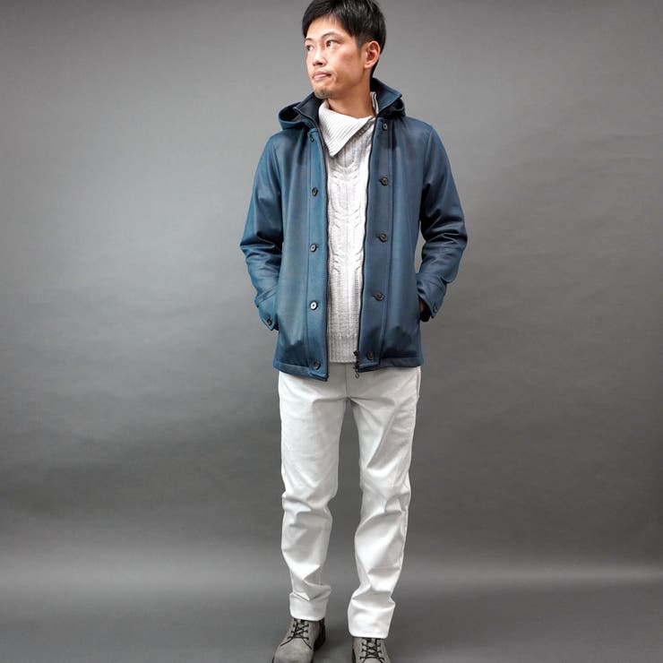 マイクロ起毛ポンチ ムラプリントナポレオンブルゾン | NICOLE | 詳細画像24 