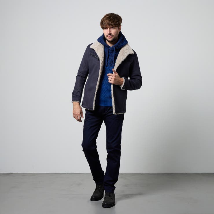 裏ボアムートン風スタンドブルゾン | NICOLE | 詳細画像5 