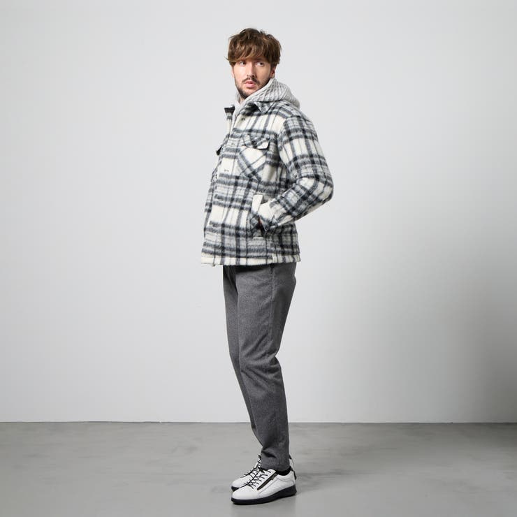 Wパッチポケット チェックブルゾン | NICOLE | 詳細画像3 