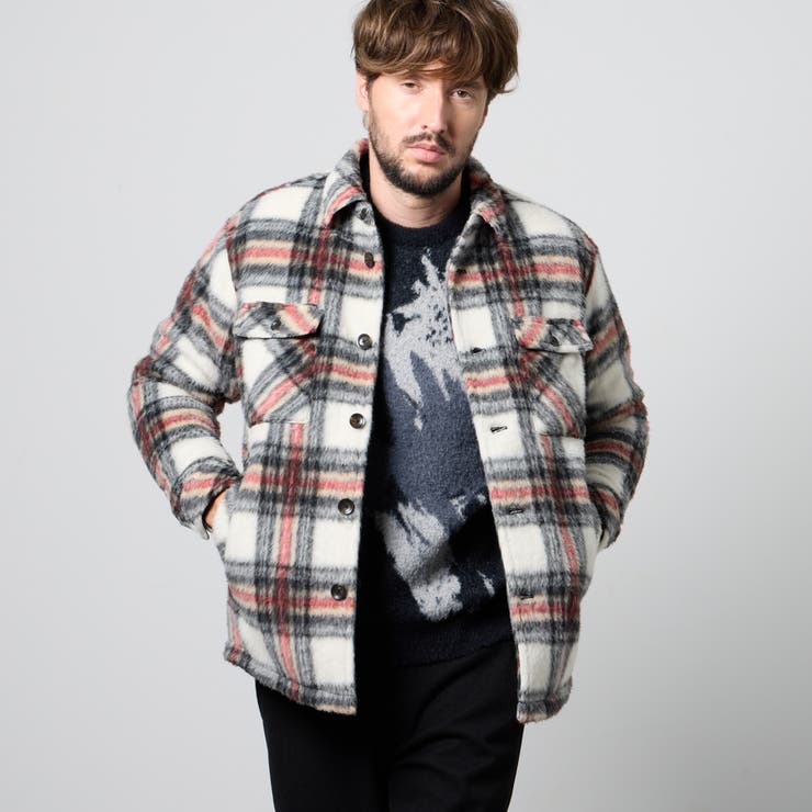 93その他4 | Wパッチポケット チェックブルゾン | NICOLE